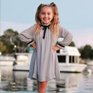 Mocked Neck Cotton Dress